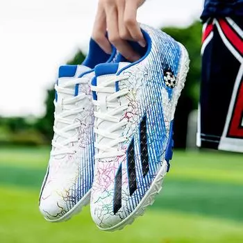 Новые футбольные бутсы для мальчиков, учеников начальной и средней школы, тренировочные бутсы для мальчиков, сломанные ногти, детские футбольные бутсы, сломанные ногти, мужские и женские 32