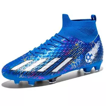Новые футбольные бутсы для мальчиков и девочек, молодежная игровая обувь для травы, шипованная обувь для мальчиков, спортивная обувь со сломанными ногтями, нескользящая 33