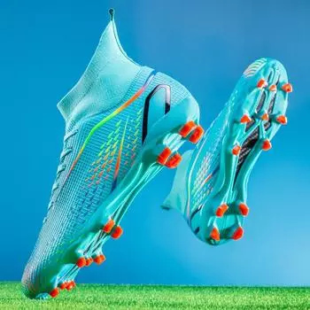 Новые футбольные бутсы мужские и женские AG шипованные для соревнований студенческие тренировочные кроссовки для искусственного газона TF сломанные гвозди 2308 33