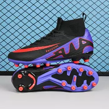 Новые футбольные бутсы высокие молодежные тренировочные кроссовки для взрослых с длинными ногтями TF сломанные ногти длинные тренировочные кроссовки для ногтей 33