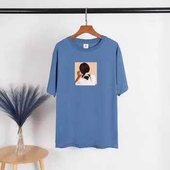 Новые футболки для женщин, модная футболка с принтом, уличная одежда, одежда с короткими рукавами, футболка Kawaii, женские топы Y2k, эстетичная одежда, футболки M чёрный