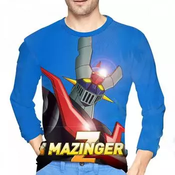Новые футболки Mazinger Z Anime Robot с 3D-принтом для мужчин и женщин с длинным рукавом, уличная одежда, большие размеры, детские футболки Harajuku, топы, одежда S