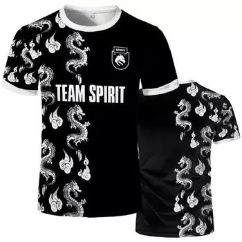 Новые футболки Team Spirit, модные игры, киберспорт, униформа игроков, мужская униформа для соревнований, футболки для мужчин и женщин с 3D-печатью S