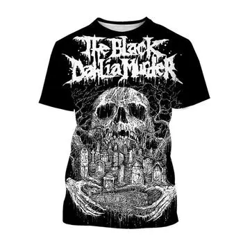 Новые футболки The Black Dahlia Murder Band 3D Print Streetwear Мужская женская мода с коротким рукавом Футболка Детские футболки Топы Мужская одежда 5XL