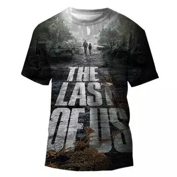 Новые футболки The Last Of Us с игровым 3D-принтом, уличная одежда для мужчин и женщин, повседневная мода, большие футболки для детей, мальчиков и девочек, футболки, топы, одежда S
