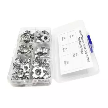 Новые гайки Т-образные М3 М4 М5 М6 М8 из углеродистой стали, гайки с четырьмя зубцами, набор для дерева, скалы