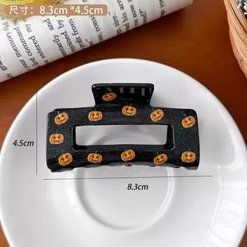 Новые Хэллоуин Тыква Привидение Паук Шляпа Волшебника Заколки-крабы для волос для женщин девушек Захват Краб Смешные Праздничные Аксессуары для волос