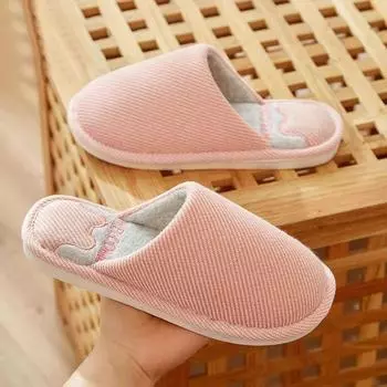 Новые хлопковые тапочки осенне-зимние мужские и женские домашние тапочки из хлопка и льна для пар 36-37 оранжевый