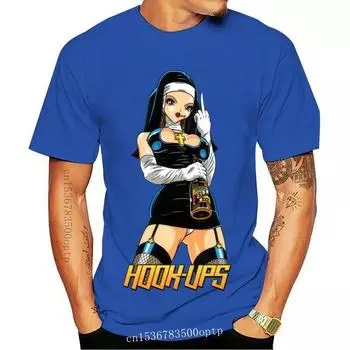 Новые Hook Ups Sexy A Nun 2021 Футболка для мужчин S,M,L,Xl,2Xl Размер США 2021 Тенденции Футболка S бежевый