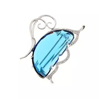 Новые хрустальные красивые броши-бабочки для женщин, свадебные зимние украшения, медная булавка с кубическим цирконием, насекомое