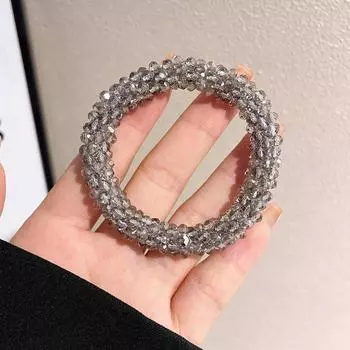 Новые хрустальные резинки для волос для женщин, красочные эластичные резинки, резинки для волос, держатель для хвостика, скранчи, аксессуары для волос для девочек