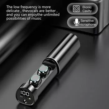 Новые игровые наушники N21 TWS, наушники Bluetooth 5.2, музыкальные гарнитуры, беспроводные наушники с фонариком для Xiaomi iphone чёрный