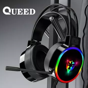 Новые игровые USB-наушники с микрофоном. Наушники с подсветкой. 7.1 каналов. 50 динамиков. Прослушивание и обсуждение. USB