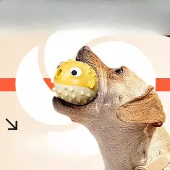 Новые игрушки для домашних животных, игрушки для собак, которые скрежещут и чистят зубы, устойчивы к укусам и утечке пищи, жевательные игрушки для собак 10*10*8cm