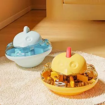 Новые игрушки для домашних животных Курица Стакан, из которого течет еда Забавные игрушки для кошек Саморазвлечение и избавление от скуки Игрушки для кошек 12*13.5cm