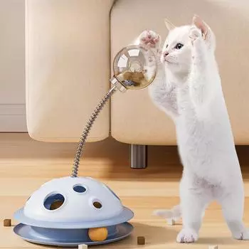 Новые игрушки для кошек Текущие шарики для еды Копание ям Вертушки Игровые диски для кошек Забавные кошки Игрушки для домашних животных для самоудовлетворения 21.5*32.5cm