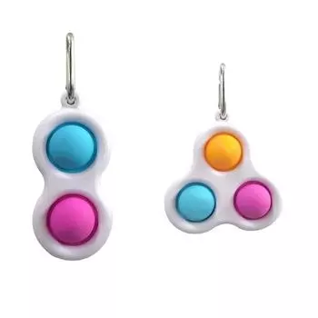 Новые игрушки для снятия стресса, популярные простые игрушки-фиджет с ямочками, брелок, легкая игрушка для сенсорных игрушек при аутизме, мода для детей и взрослых