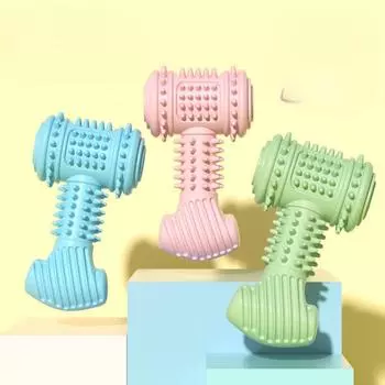 Новые игрушки для собак, устойчивые к укусам, нетоксичные игрушки для домашних животных, скрежещущие зубами, жевательные и протекающие шарики для еды, товары для животных 11.5*6cm