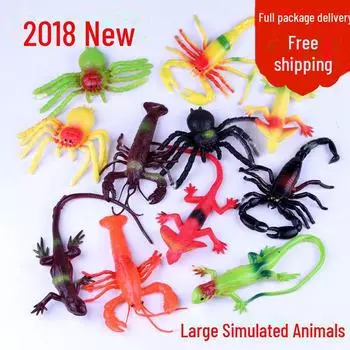 Новые имитационные игрушки-симуляторы ящериц и пауков - мягкие и забавные Simulation lizard