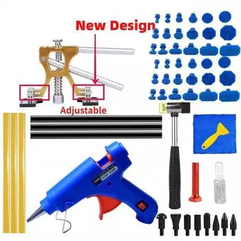 Новые инструменты для ремонта вмятин на автомобиле Набор для ремонта вмятин без покраски Наборы для удаления вмятин на кузове без покраски Съемник вмятин для автомобилей
