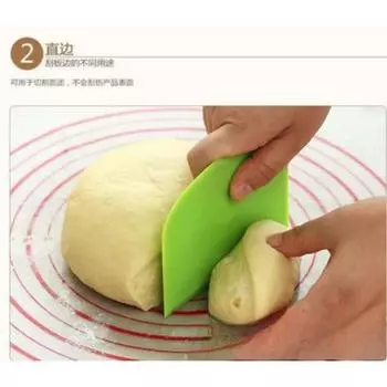 Новые инструменты для выпечки PP Пластиковый скребок Скребок для мягкого крема для торта Скребок для теста Скребок для лапши белый