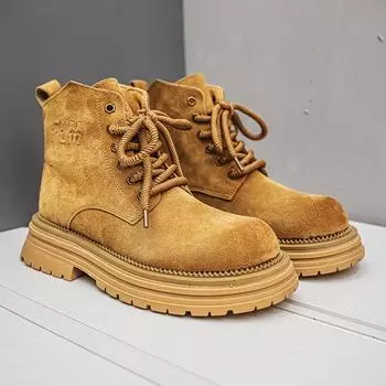 Новые инструменты военные тренировочные альпинистские высокие ботинки из ревеня британские весенние ботинки Martin мужские военные ботинки 2025 пустынные ботинки универсальные 39 верблюд