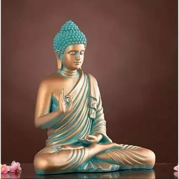 Новые изделия из смолы для медитации, статуя Будды-идола, подарочный предмет, украшение для дома из полистоуна