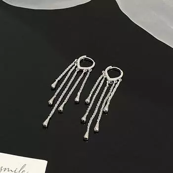 Новые изысканные универсальные длинные серьги-цепочки с кисточками для женщин