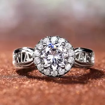 Новые Элегантные Свадебные Обручальные Кольца Круглый CZ Полый Дизайн Группы Хорошее Качество Свадебная Церемония Вечерние Женщины Заявление Ювелирные Изделия 10