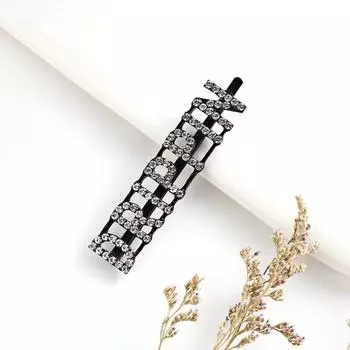Новые Элегантные Заколки для Волос со Стразами Женские Заколки для Волос Аксессуары Украшения для Волос Заколка Зажим Заколки Головной Убор