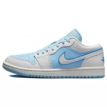 Новые Jordan Air Jordan 1 Low Ice Blue Ретро Женские Баскетбольные Кроссовки DV1299-104 36