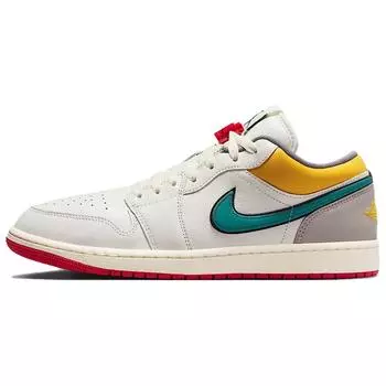 Новые Jordan Air Jordan 1 LOW PREMIUM Удобные Противоскользящие Амортизирующие Износостойкие Кроссовки с Низким Верхом Мужская Повседневная Обувь HV4511-133 47.5