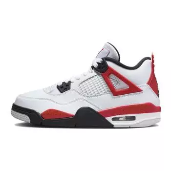 Новые Jordan Air Jordan 4 GS Удобные Нескользящие Полувысокие Детские Баскетбольные Кроссовки 408452-161 35.5