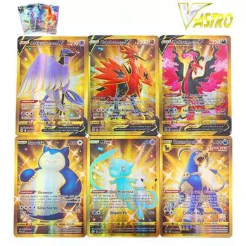 Новые карты покемонов Shining VSTAR GX EX VMAX MEGA TAG TEAM Energy Trainer Чаризард Пикачу Редкая коллекция Battle Коллекционная карточная игра Детские игрушки Подарок