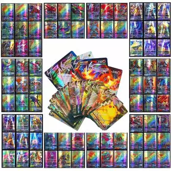 Новые карты покемонов Shining VSTAR GX EX VMAX MEGA TAG TEAM Energy Trainer Чаризард Пикачу Редкая коллекция Battle Коллекционная карточная игра Детские игрушки Подарок