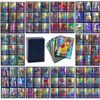 Новые карты покемонов Shining VSTAR GX EX VMAX MEGA TAG TEAM Energy Trainer Чаризард Пикачу Редкая коллекция Battle Коллекционная карточная игра Детские игрушки Подарок