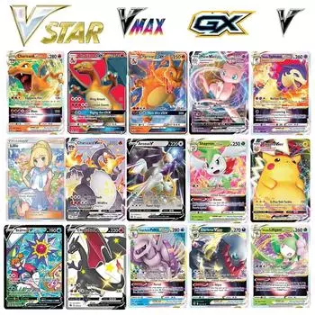 Новые карты покемонов Shining VSTAR GX EX VMAX MEGA TAG TEAM Energy Trainer Чаризард Пикачу Редкая коллекция Battle Коллекционная карточная игра Детские игрушки Подарок