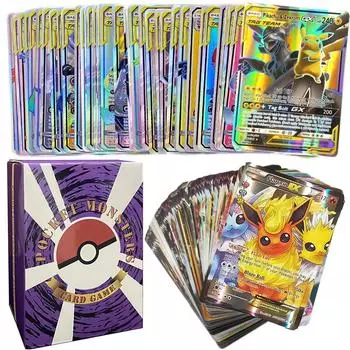 Новые карты покемонов Shining VSTAR GX EX VMAX MEGA TAG TEAM Energy Trainer Чаризард Пикачу Редкая коллекционная карточная игра Детские игрушки Подарок