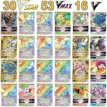 Новые карты покемонов Shining VSTAR GX EX VMAX MEGA TAG TEAM Energy Trainer Чаризард Пикачу Редкая коллекция Battle Коллекционная карточная игра Детские игрушки Подарок