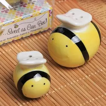 Новые керамические солонки и перечницы для пчел, свадебные сувениры, подарок