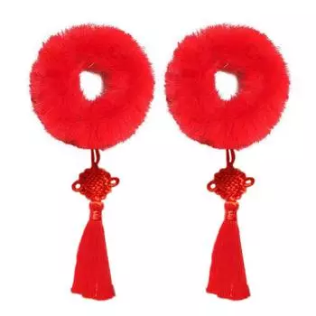 Новые кисточки большие красные аксессуары для волос в китайском стиле резинки для волос для девочек аксессуары резинки Lovely Rub T4O3 style3-One size