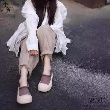 Новые китайские кроссовки на платформе, женские повседневные туфли для сноуборда, женские туфли на низком каблуке, универсальные, с большой головой, уродливые, милые, новинка 2025 года 35 зелёный