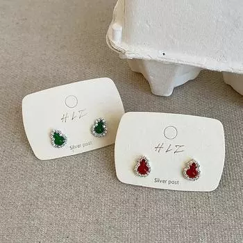 Новые китайские мини-серьги-гвоздики из тыквы с цирконием для женщин, изысканные и уникальные индивидуальные модные трендовые серьги для поездок на работу