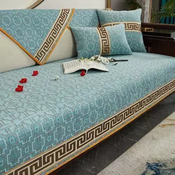 Новые китайские роскошные диванные подушки, сплошной цвет, угловой Нескользящий диван, спинка, подлокотник, полотенце, скандинавский чехол на сиденье, чехол на кресло с откидной спинкой 70x70