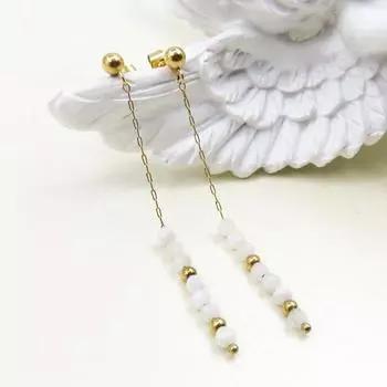 Новые китайские высококачественные старинные серьги с жемчугом для женщин в китайском стиле, серьги из титановой стали с длинными кисточками из натурального камня в ретро-стиле