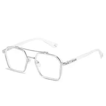 Новые классические анти-синие легкие законченные очки для близорукости, мужские и женские квадратные очки с прозрачными линзами в большой оправе по рецепту -300