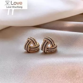 Новые классические геометрические серьги треугольной формы, модные корейские женские украшения, сексуальные женские серьги для вечеринок