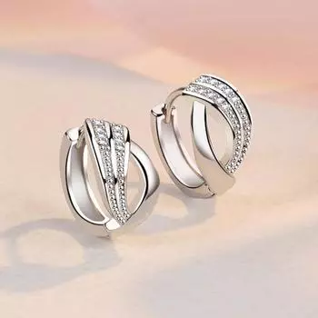 Новые классические женские серьги-крылья из серебра 925 пробы с иглами, простые модные ювелирные изделия оригинального дизайна