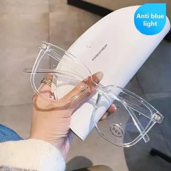 Новые компьютерные очки в оправе для женщин и мужчин, квадратные очки с защитой от синего света, блокирующие очки, оптические очки для очков