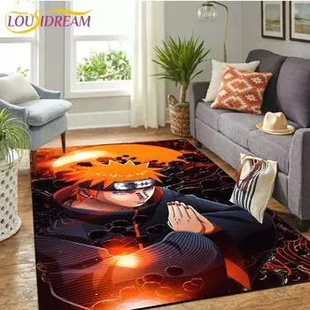 Новые ковры с рисунком Наруто, детские ковры для ползания, коврики для чайного стола для гостиной, коврик для спальни, моющиеся напольные коврики, бытовой коврик 40cm x 60cm